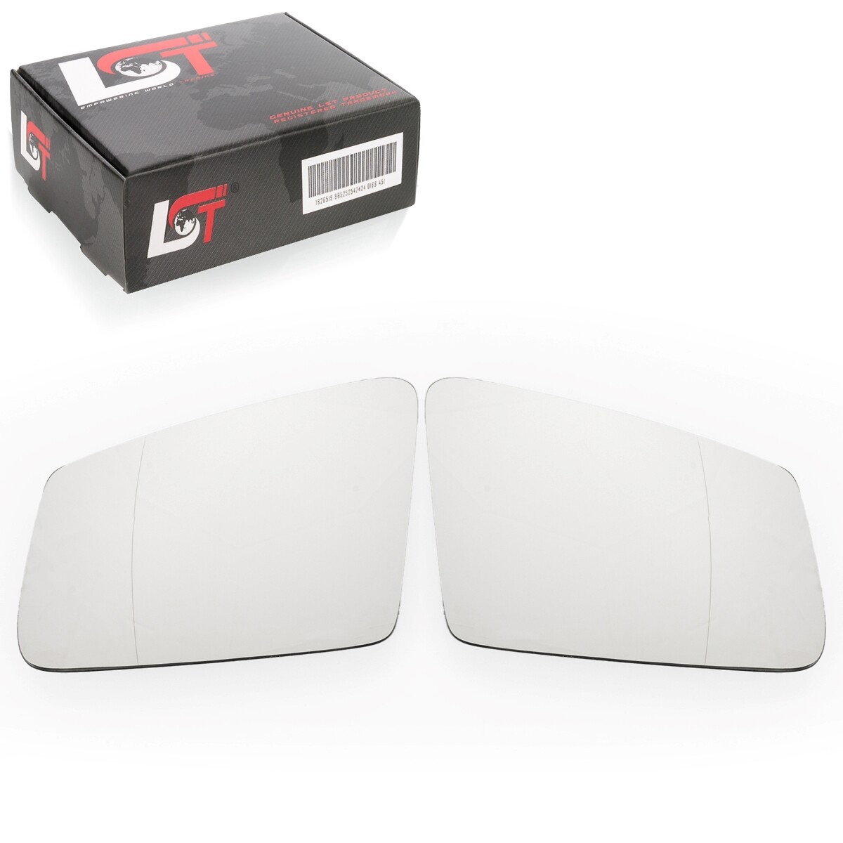 2x Mirror Glass for Gluing Left Right Aspherical for Mercedes CLA C117 X117