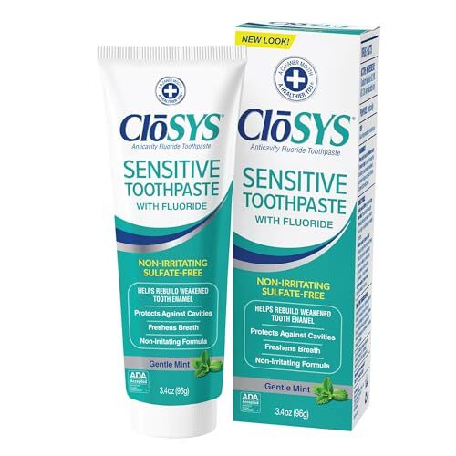 CloSYS Fluoride Toothpaste, 3.4 Ounce, Travel  Assorted Sizes , Pattern Names 