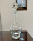 Vintage 1950s French Heavy Crystal Decanter /Carafe 14.5” Unsigned — photo 1