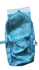 Yoobi Backpack Pencil Case Pouch Organizer Zipper Attaches to Notebook Aqua Eye