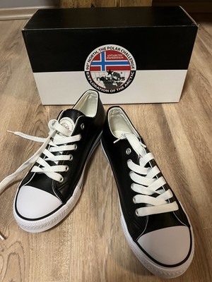 NEBULUS tolle LEDER - SNEAKER HALBSCHUHE FREIZEITSCHUHE schwarz weiß Damen 38