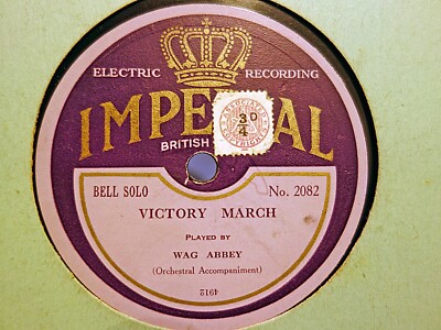 WAG ABBEY - Victory March / Step Out 78 rpm disc (BELLS)