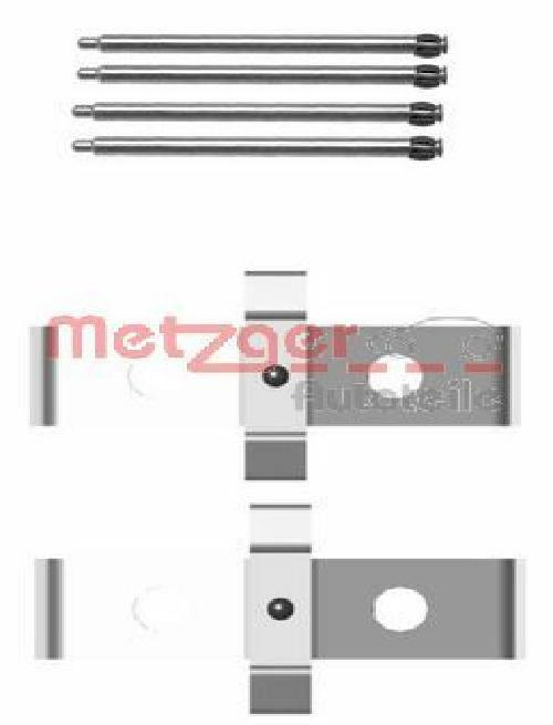 Original METZGER Accessory Set Disc Brake Pads 109-1674 For Citroën Fiat