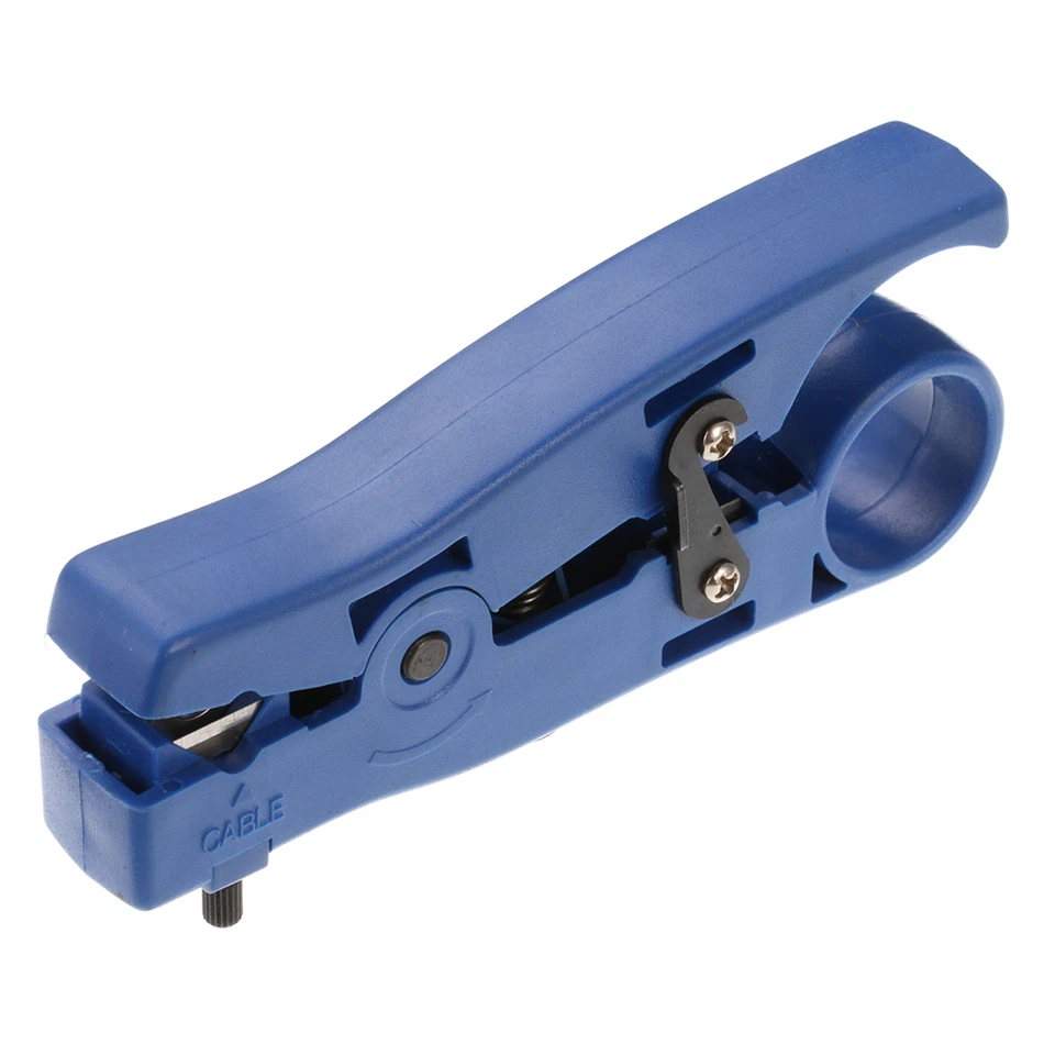 New Coax Coaxial Cable RG58 RG59 RG62 RG6 Stripper Cutter Round Falt Cord -Blue - Image 2 of 4
