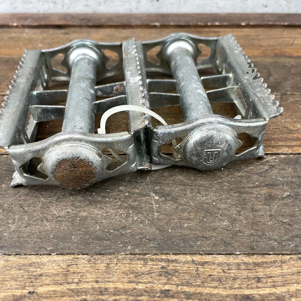 Pedales de colección Rat Trap 9/16 pulgadas Old School BMX Union Steel Klunker años 70 80 Foto 2 de 4