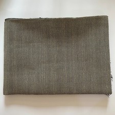 Thick Vintage Speaker Grill Cloth Stereo Grille Fabric Black Yellowish green