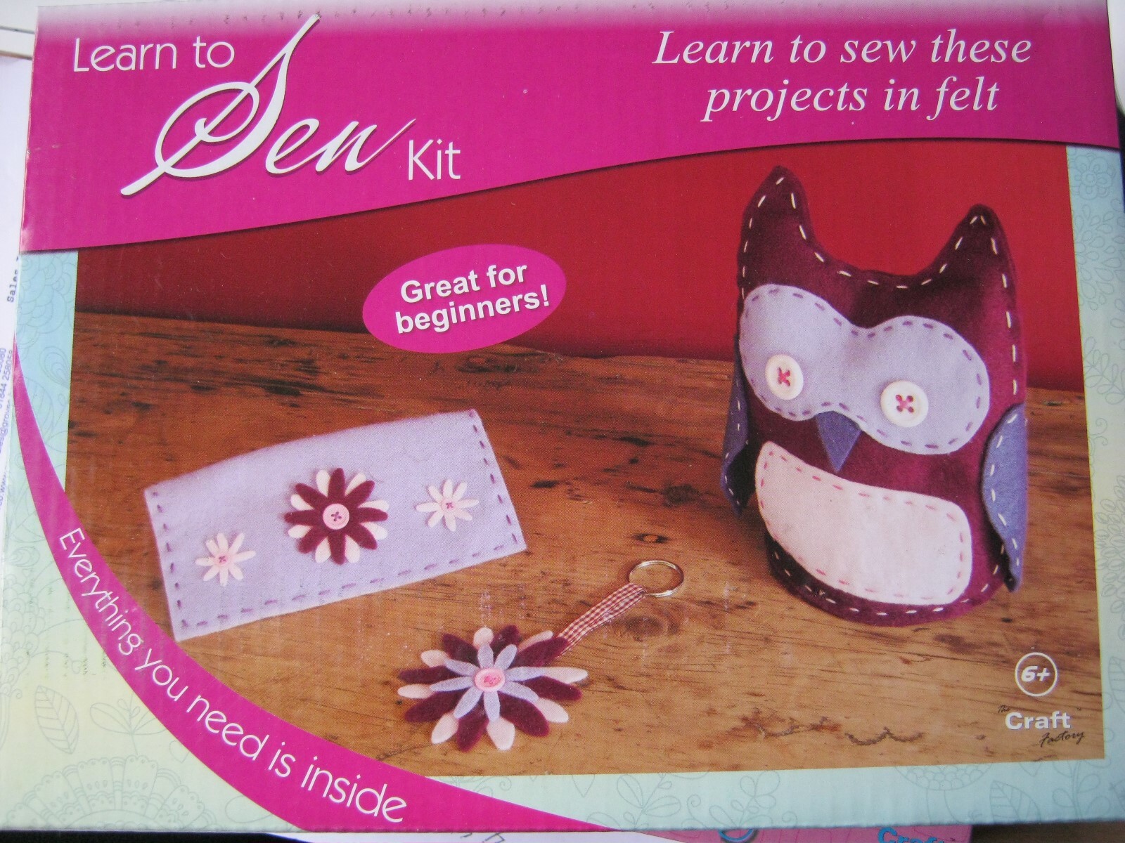 Learn to SEW these projects in felt -  6+ years