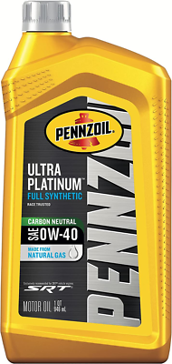Pennzoil Ultra Platinum Full Synthetic 0W-40 Motor Oil | eBay