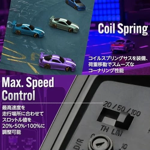[Official Japanese Product] Hi-Tec Turbo Racing C64-BL Drift Car Blue - Image 2 of 4