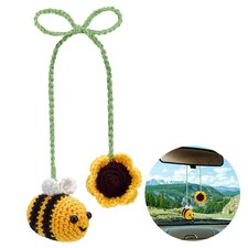1pc het Bee and Sunflower Car Hanging Ornament Cute Car Accessories