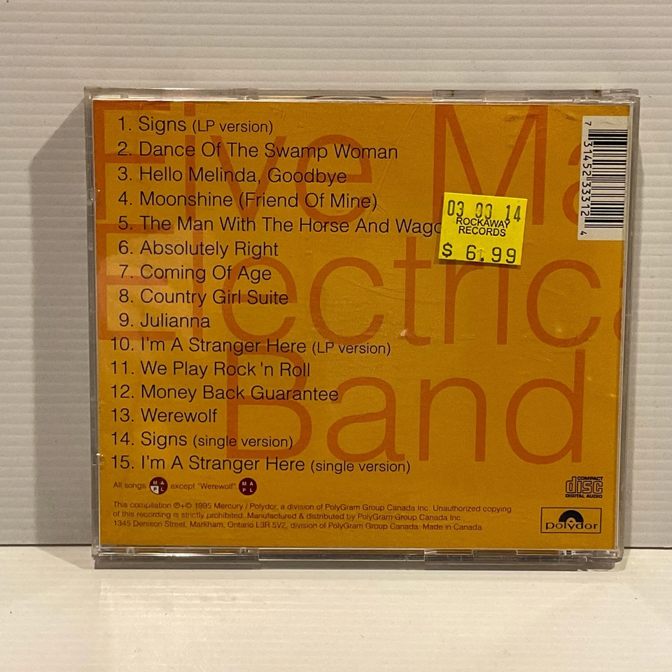 Absolutely Right - The Best Of Five Man Electrical Band CD - Image 2 of 2