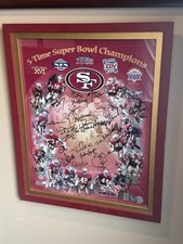San Francisco 49ers - 5x Super Bowl Champions Memorabilia - 34 Autos - Tristar