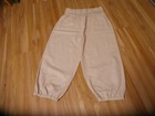 Pumphose,markenlos,Gr.M/38-40,beige,vorn 2 kl.Taschen,breiter Bund,BW,gekürzt