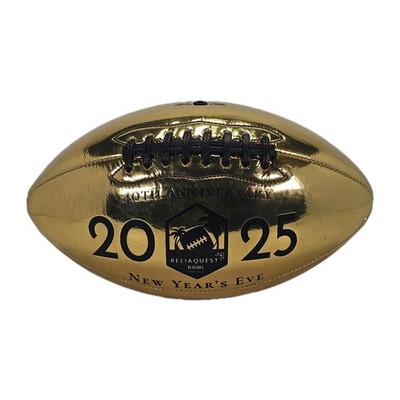 2025 Reliaquest Bowl GOLD Full Size Autograph Football Iowa Vanderbilt NCAA 