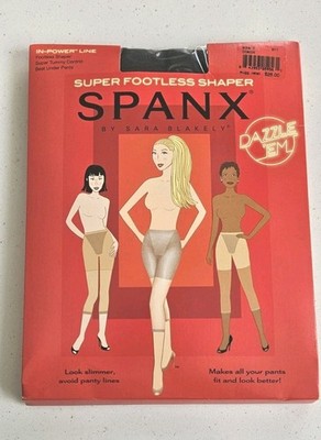SPANX Size E Black Super Footless Shaper In-Power Line Super Tummy Control