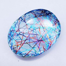 231.80 Carats Certified Rutilated Quartz Oval Cut Natural Loose Gemstone