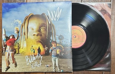 MURDA BEATZ SIGNED TRAVIS SCOTT ASTROWORLD VINYL BUTTERFLY EFFECT - BECKETT COA