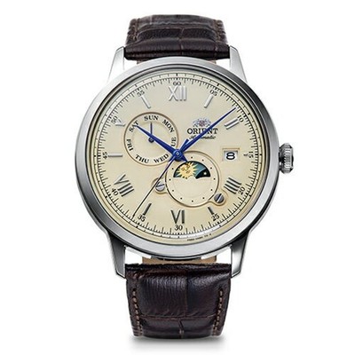 Orient Bambino SUN & MOON RN-AK0803Y Mechanische Automatik Limitierte Uhr 41,5mm