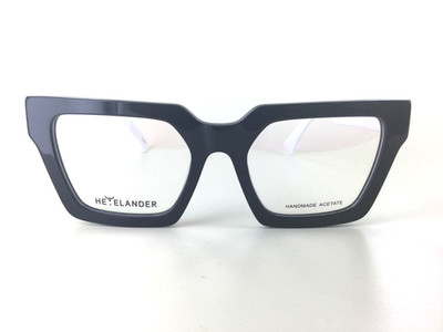 HEYELANDER Brille / Eyeglasses Mod. OSCAR Color - Black & White   inkl.  Etui