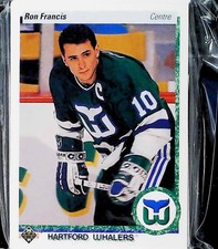1990-91 Upper Deck French Hartford Whalers Team Set 22 Cards Bobby Holik