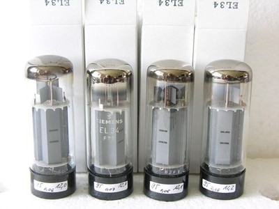 EL34 Mullard Blackburn xf2 O-getter matched quad
