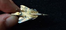 Vintage Aviation Grumman Aircraft F14 Tomcat Fighter Jet Pin Tie Clip Lapel Pin