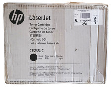HP LaserJet CE255JC Black Toner Cartridge New Sealed With Open Rough Box
