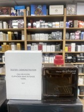Tester Men EUPHORIA INTENSE CALVIN KLEIN 100ml 3.4.Oz Eau De Toilette new