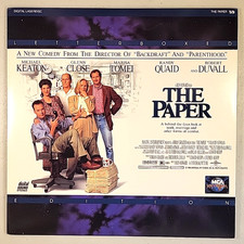 The Paper Laserdisc  LIKE NEW Michael Keaton Glenn Close Ron Howard LETTERBOX