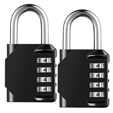 1Pc 4 Digit Combination Padlock for School Gym Locker Weatherproof