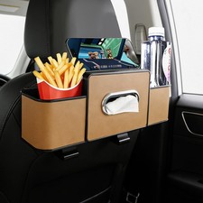 Back Seat Car Organizer, 4 2 in 1 Multifunctional Car Backseat Storage Box wi...