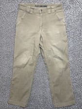 Duluth Trading Men's Flex Fire Hose Pants Carpenter Utility Relaxed Fit 32x30 