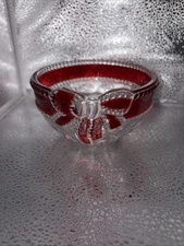Celebrations MIKASA Ruby Ribbon Candy Dish Bowl