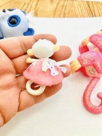 WowWee Fingerlings Figures Lot(3) Monkey Panda Work Read Glitter