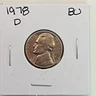 1978-D Jefferson Nickel BU (Brilliant Uncirculated) Denver Mint