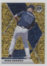 2021 Panini Mosaic Quick Pitch Gold Mosaic Prizm /10 Mike Soroka #149 lz7