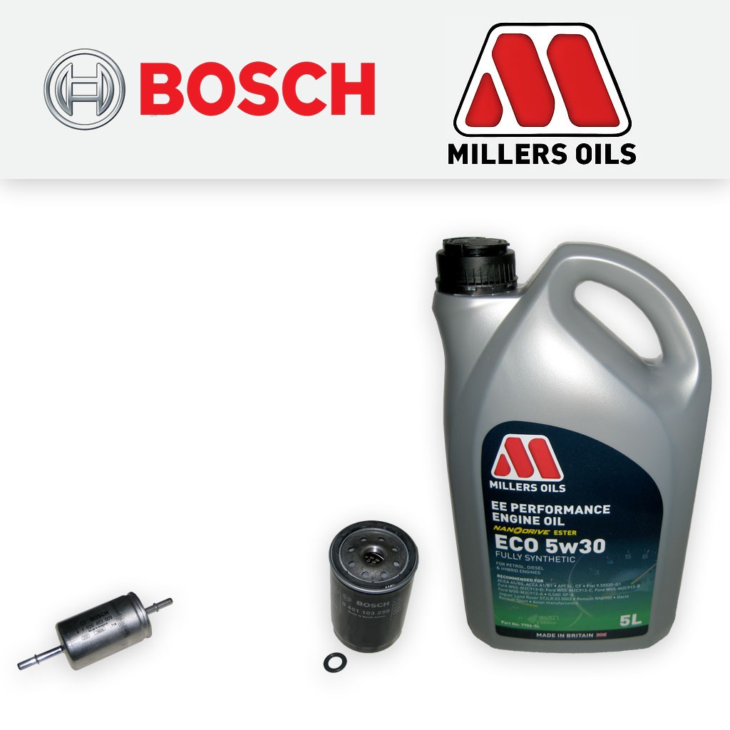 SERVICE KIT for FORD FOCUS MK1 ST170 OIL FUEL FILTERS +5L ECO OIL (2002-2004)