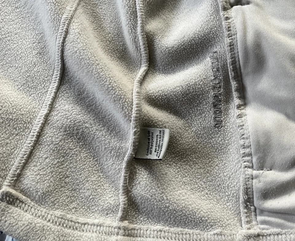 Jaqueta de lã diamante preto tamanho grande marfim branco bolsos zíper completo 100% poliéster - Imagem 4 de 4