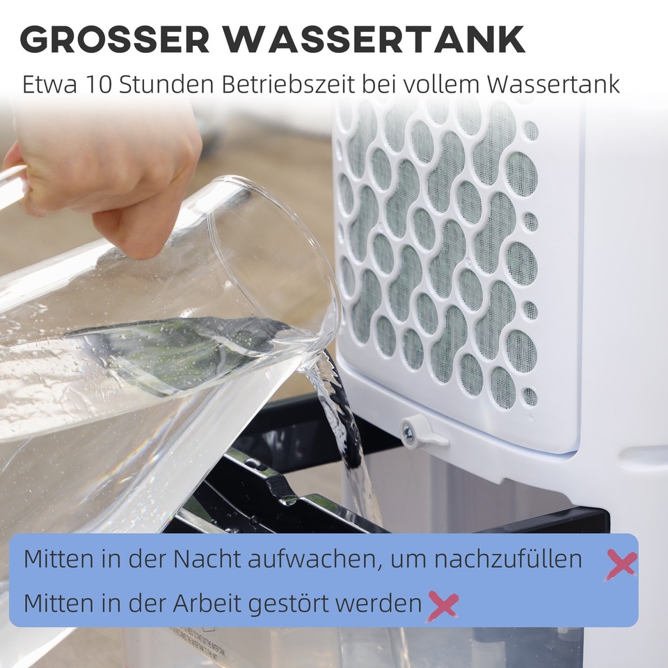 Brandson Ventilatorkombigerät Mobiler Luftkühler, 4L Wassertank Luftbefeuchter Verdunstungskuehler 3 Modi 3 Geschwindigkeiten Autostopp Bei Leerem Tank Timer 45 W