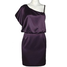 JESSICA SIMPSON One Shoulder Dress Sz 10 Flutter Sleeve Purple Whimsigoth Fairy