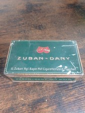 Alte Blechdose ZUBAN DANY Bayer Hof M&uuml;nchen Zigarettendose 100 Cigaretten