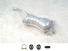 Endtopf Neu für Fiat Doblo Opel Combo 1.4 + Anbauteile Auspuff Schalldämpfer