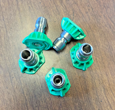 #ad #7.0 Orifice Pressure Washer Nozzle Green 25 Degree 5Pack Quick Connect 1 4quot; $39.50