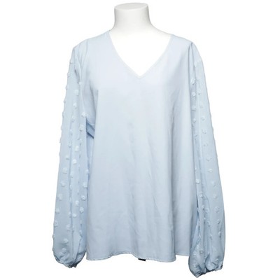 Shein, Bluse, Größe: 46, Blau, Polyamid/Polyester, Gepunktet, Damen #jpL