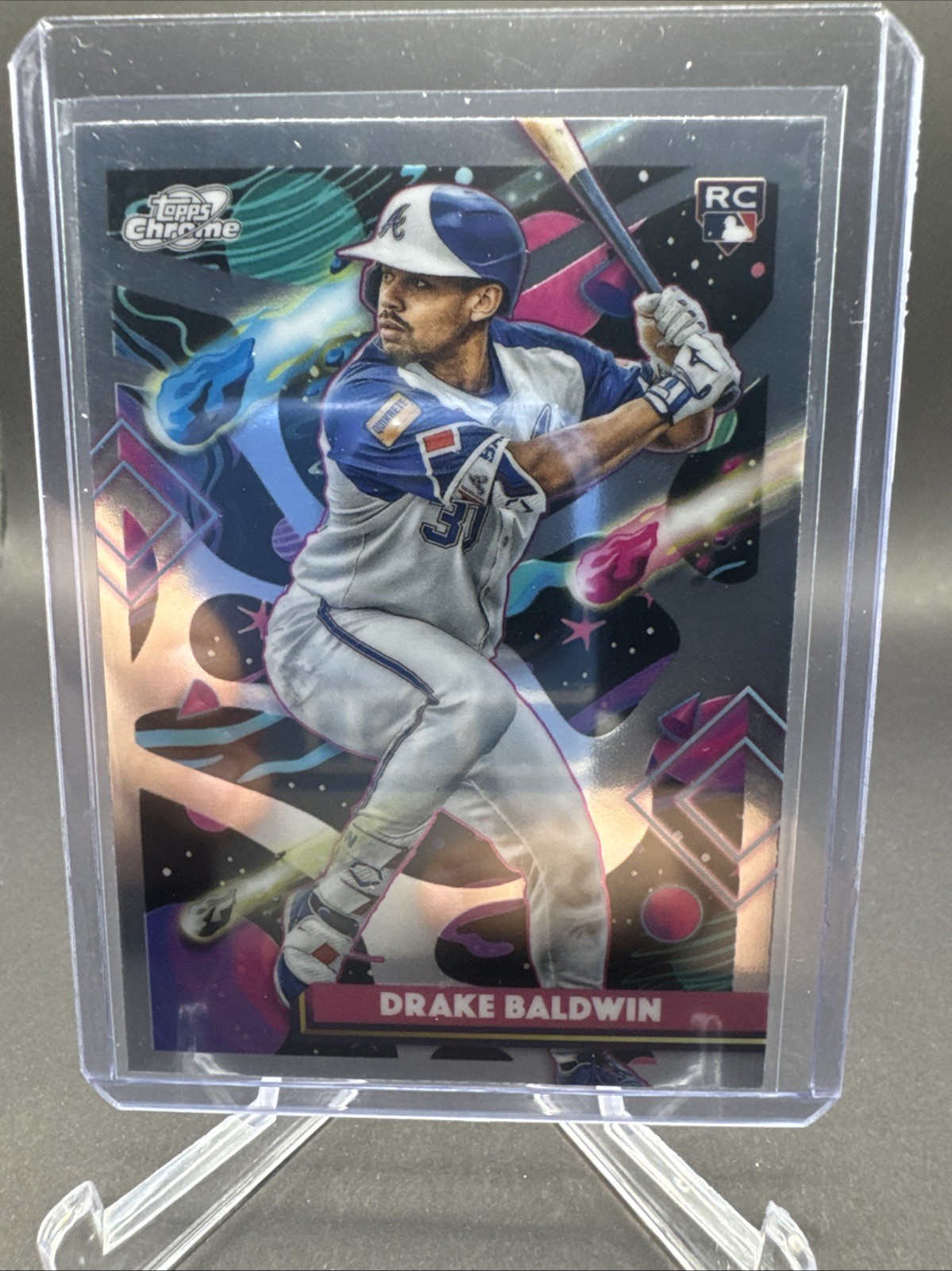 2025 Topps Chrome Cosmic Drake Baldwin #96 (RC) - ROY Braves