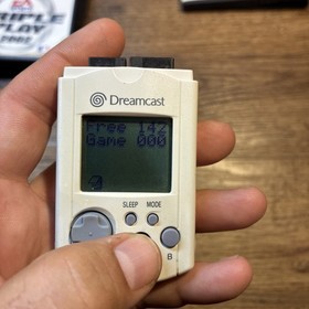 Sega Dreamcast Visual Memory Unit VMU White  Batt. Not Included