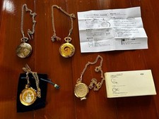 Antique Pocket Watch Showa Retro Gold, Used, Limited Function, Collectible