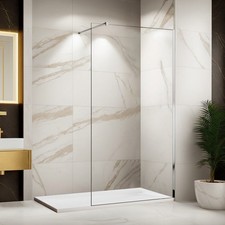 Bathroom Shower Screen Panel 8mm Easy Clean Glass And Anti-Slip Shower Tray UK
