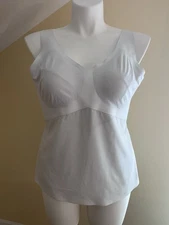 Honey Love Liftwear Tank Top Cami Wire-Free Lined Shapewear Women’s Plus 3X Whit