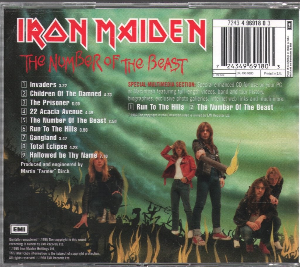 IRON MAIDEN Number of the Beast レコードメガデス Amazon.com: The Number of the Beast: CDs & Vinyl